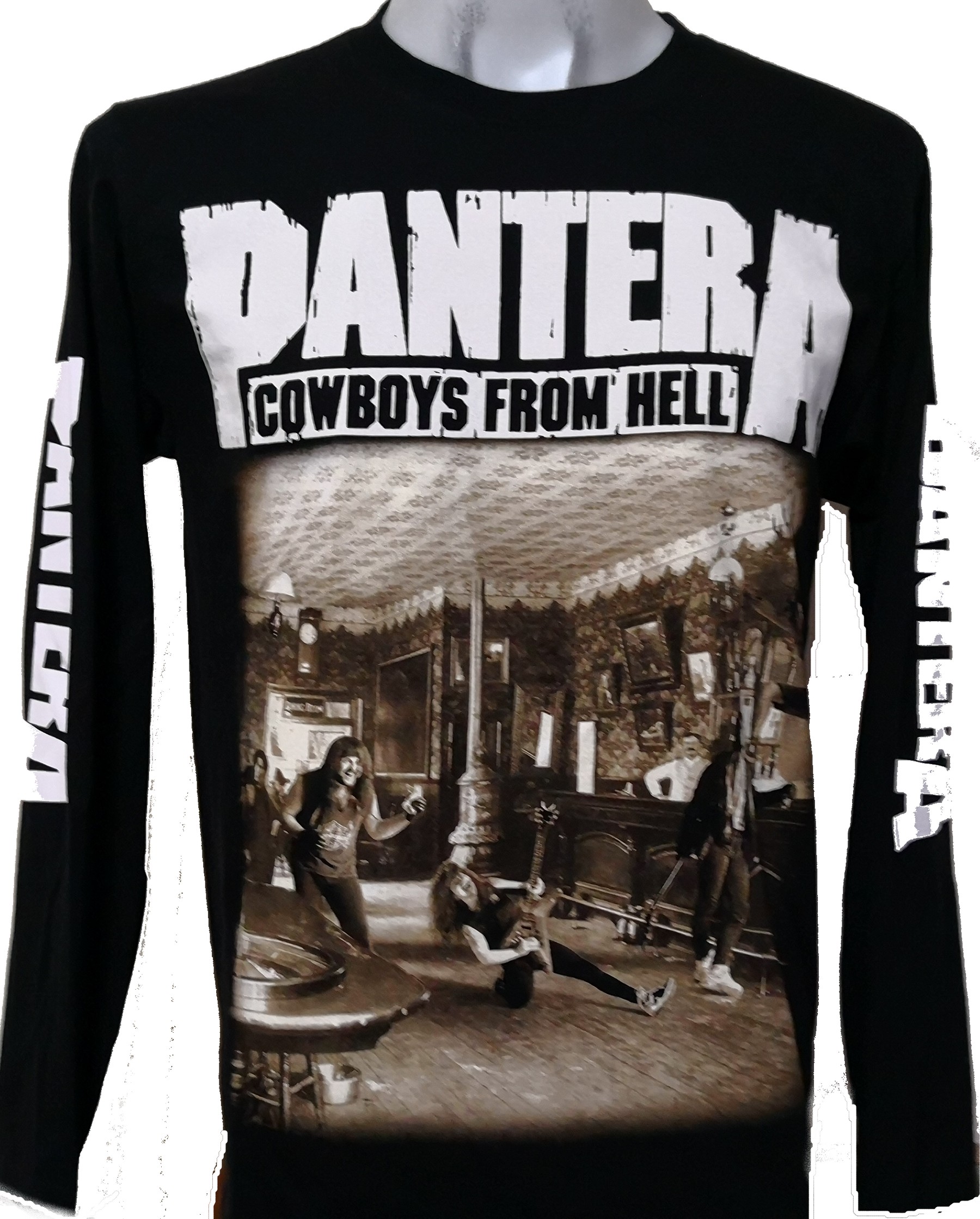 PANTERA COWBOYS t-shirt long sleeve BLACK t-shirt for children blouse pantera 