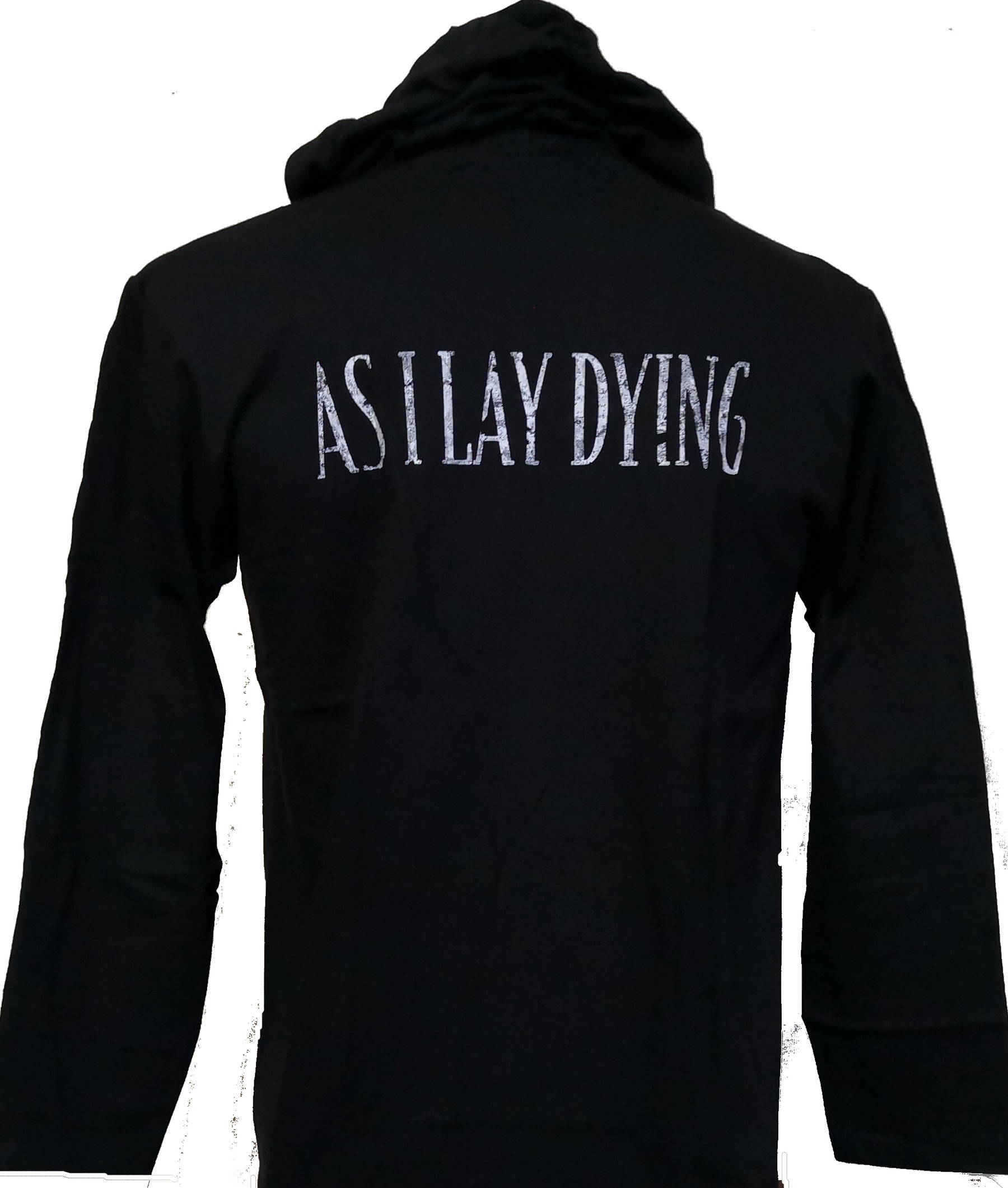 As I Lay Dying long-sleeved t-shirt w/hoodie The Powerless Rise size S ...