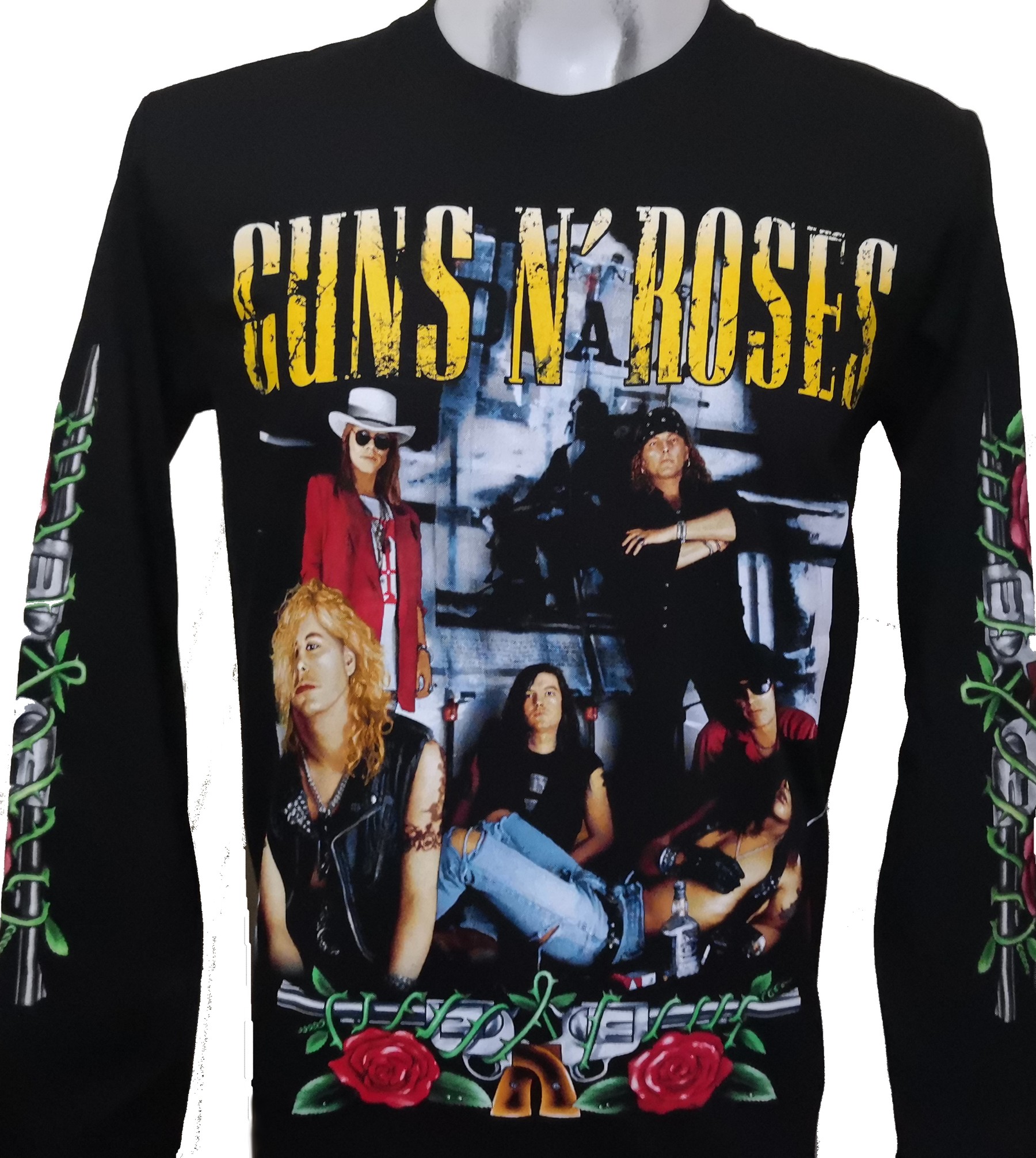 Guns `n` Roses long-sleeved t-shirt size XL