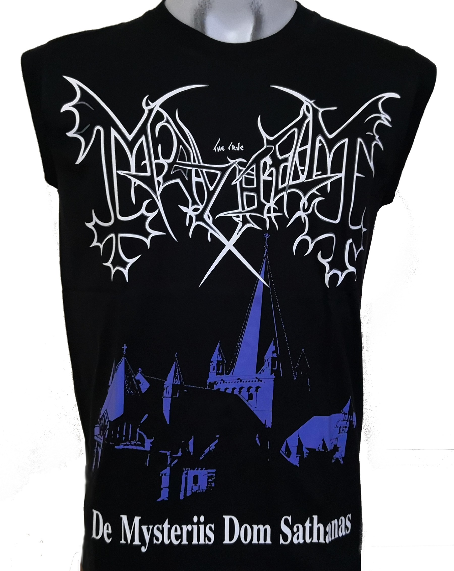Mayhem sleeveless t-shirt De Mysteriis Dom Sathanas size XL