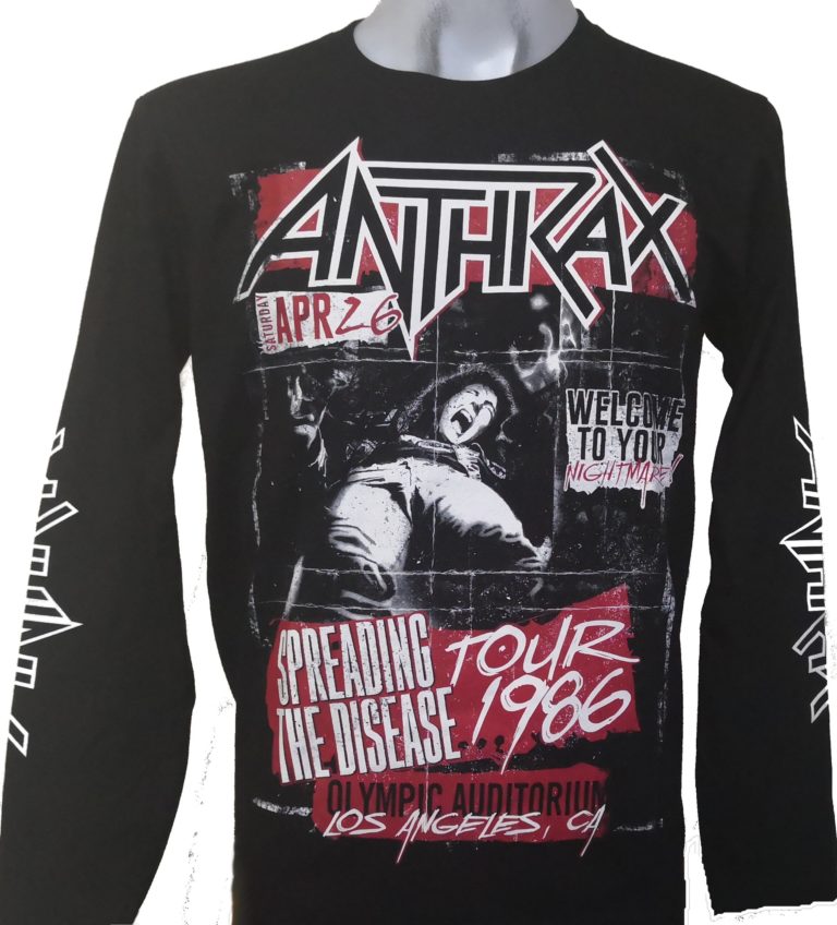 mikey way anthrax shirt