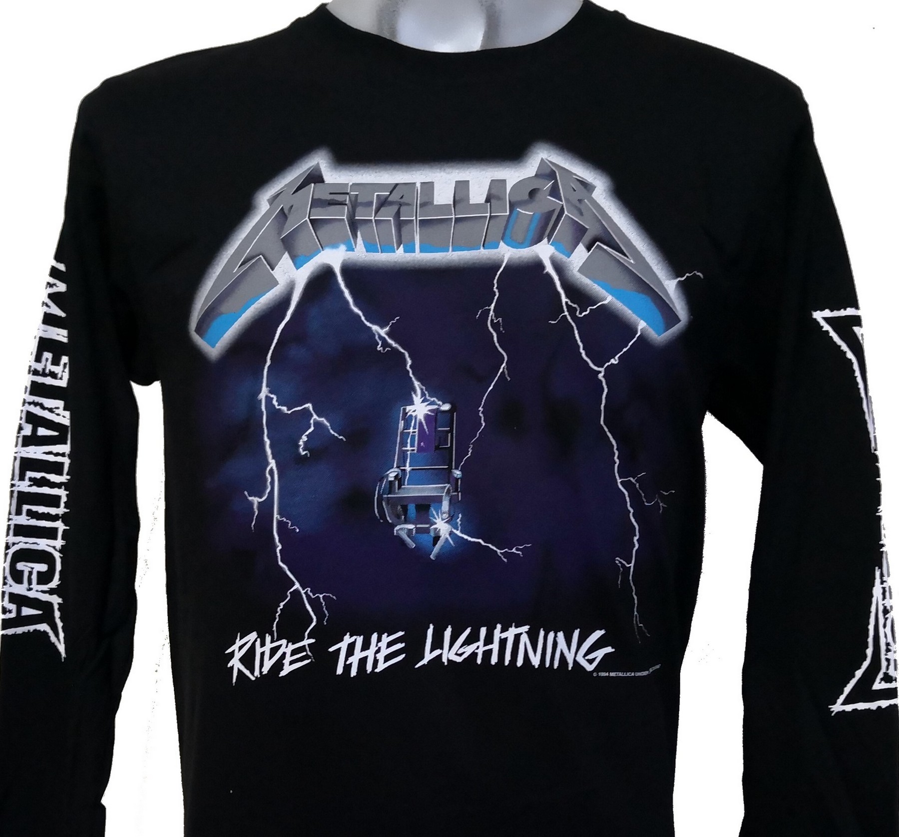 Helemaal droog Australië Turbine Metallica long-sleeved t-shirt Ride the Lightning size M – RoxxBKK