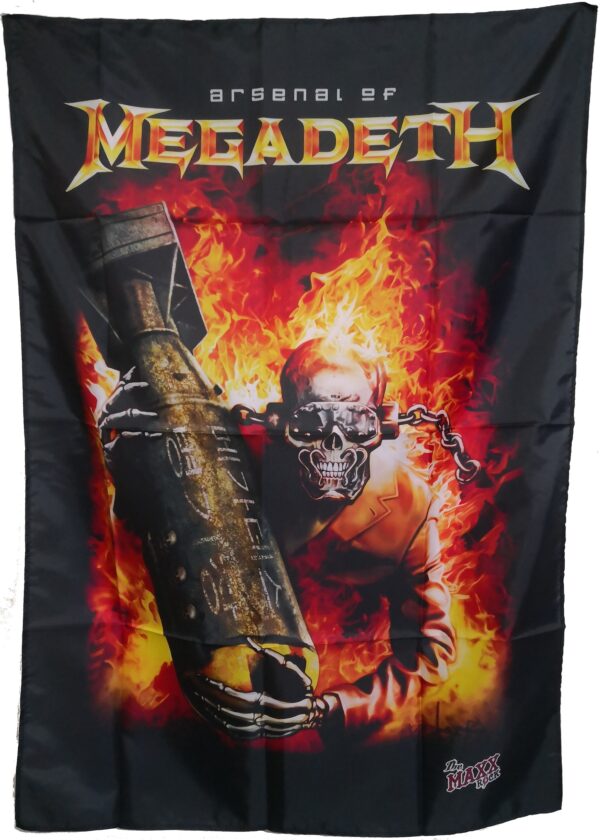Megadeth poster flag Arsenal of Megadeth
