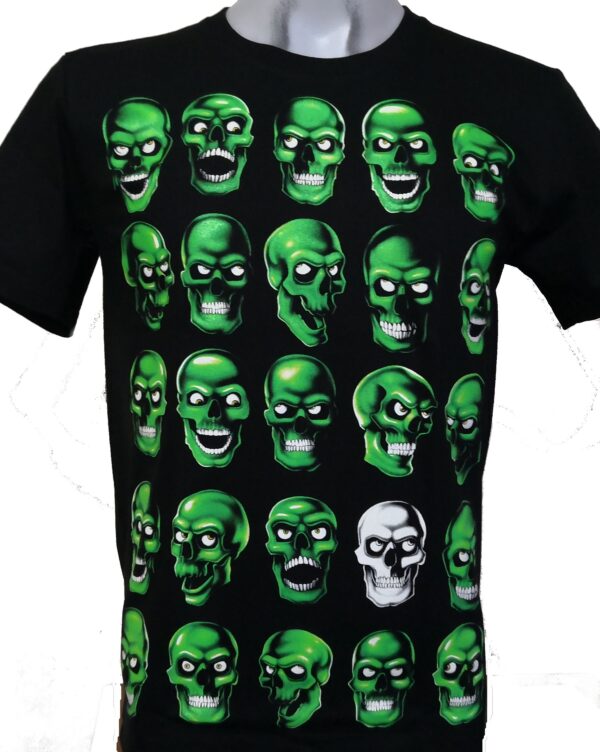 Skull t-shirt size XL "Glow in the Dark"