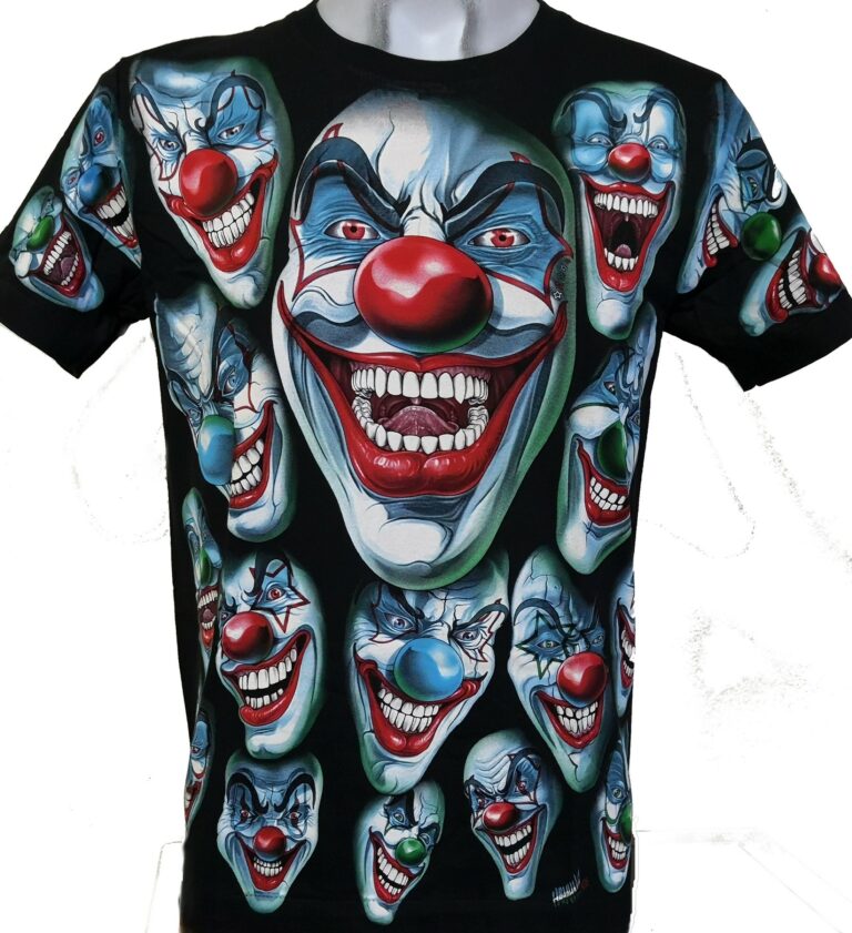 psycho clown t shirt