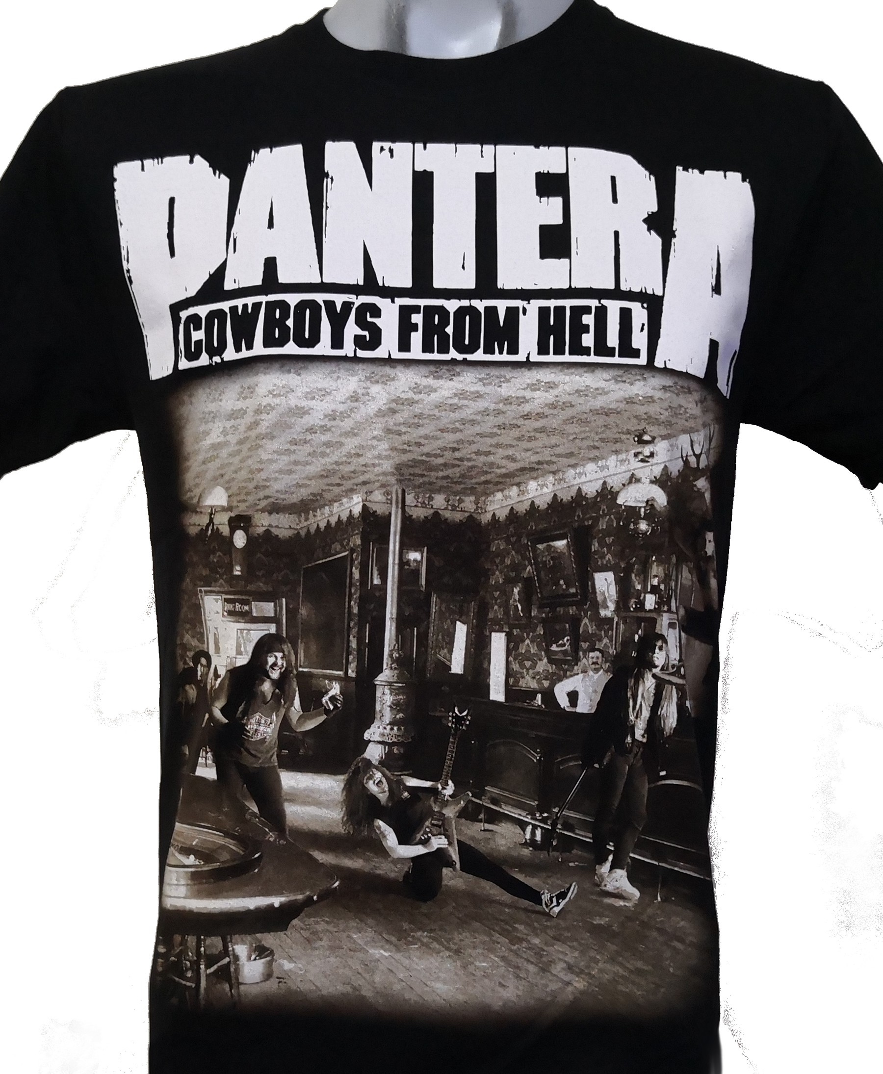 Officiel Femmes Pantera Vintage Rider T-SHIRT Cowboys From Hell Rock Music Band