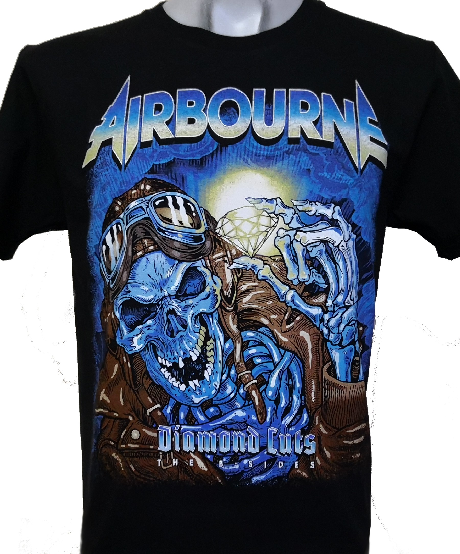 forfriskende romersk sortie Airbourne t-shirt Diamond Cuts size L – RoxxBKK