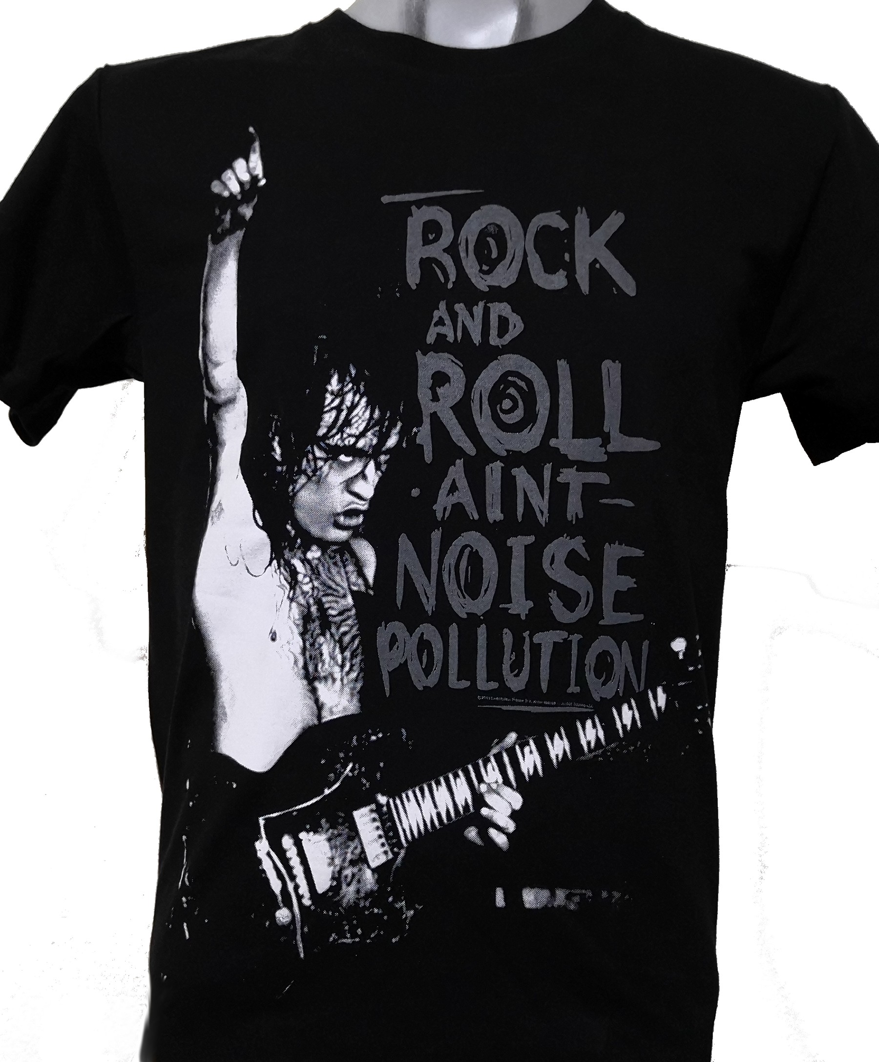 salesman Against Symmetry AC/DC t-shirt Rock and Roll ain`t Noise Pollution size L – RoxxBKK