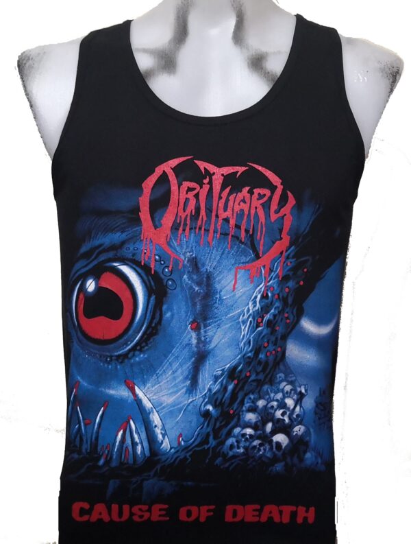 Obituary tank top Cause of Death size XL