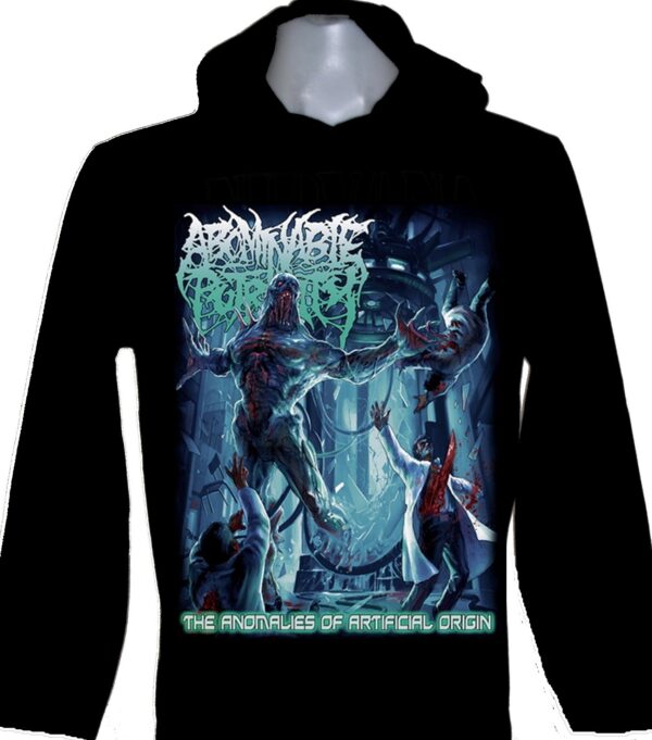 Abominable Putridity long-sleeved t-shirt w/hoodie size S