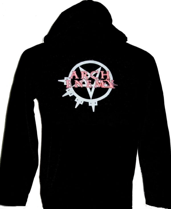 Arch Enemy long-sleeved t-shirt w/hoodie size M - Image 2