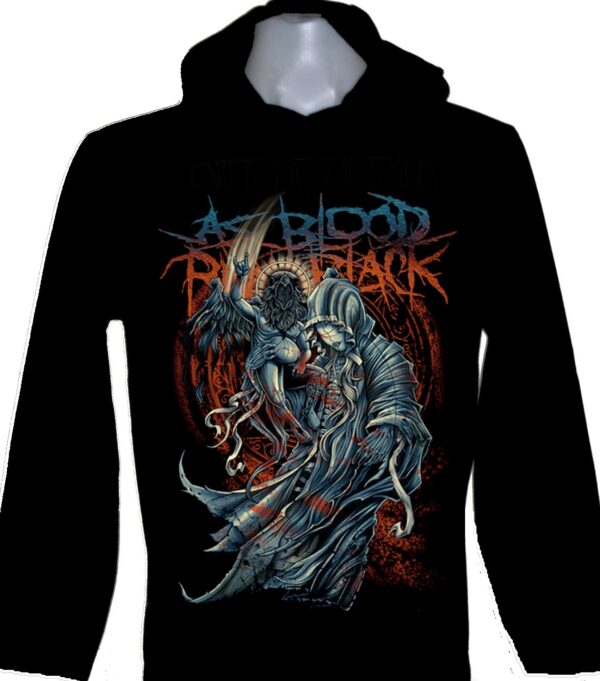 As Blood Runs Black long-sleeved t-shirt w/hoodie size M