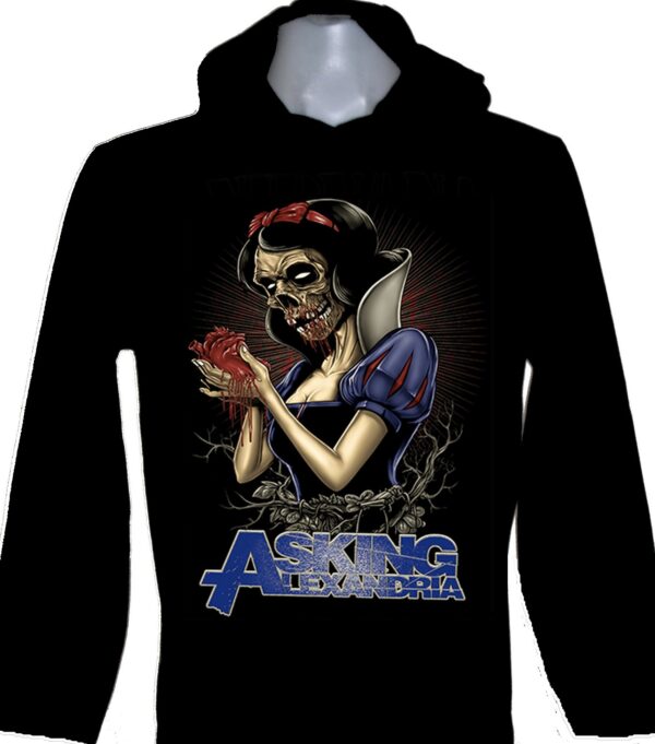 Asking Alexandria long-sleeved t-shirt w/hoodie size XL