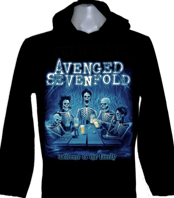 Avenged Sevenfold long-sleeved t-shirt w/hoodie Welcome to the Family size M