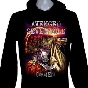 Avenged Sevenfold long-sleeved t-shirt w/hoodie City of Evil size L