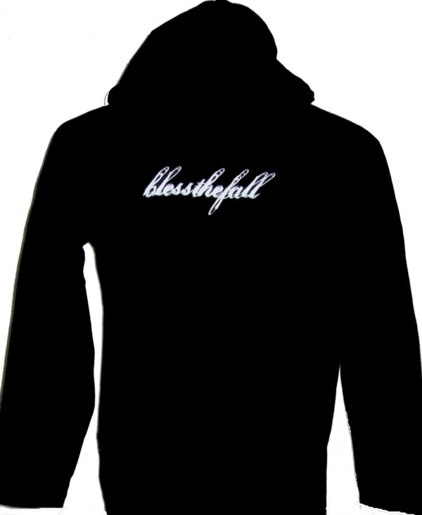 blessthefall long-sleeved t-shirt w/hoodie size L - Image 2