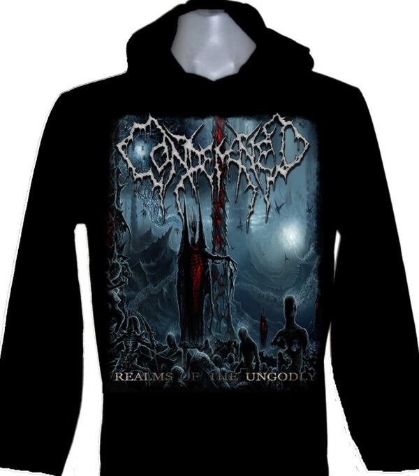 Condemned long-sleeved t-shirt w/hoodie size L