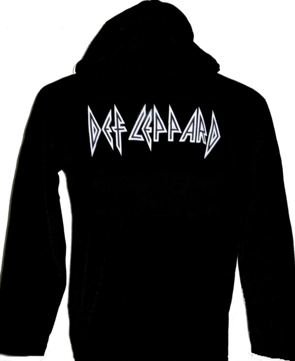 Def Leppard long-sleeved t-shirt w/hoodie Hysteria size M - Image 2