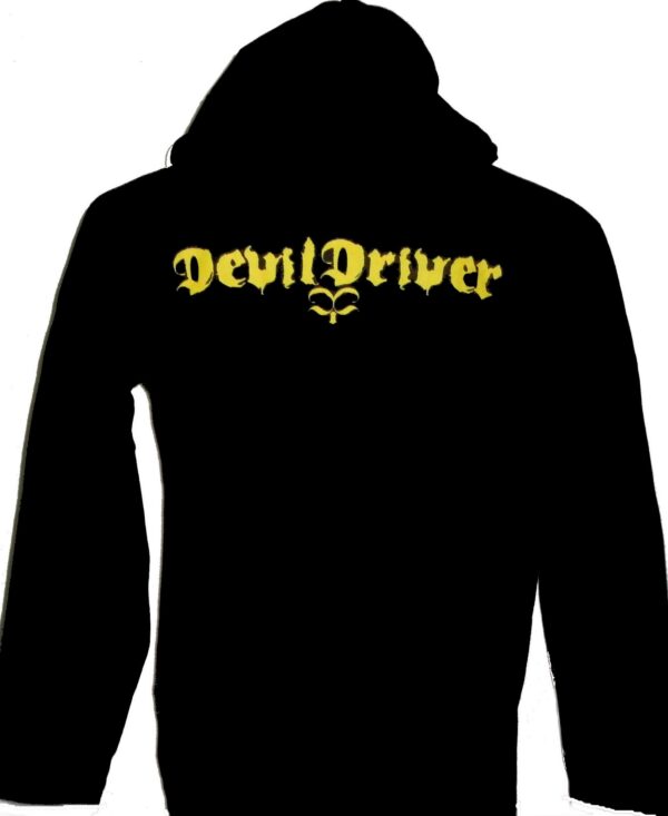 DevilDriver long-sleeved t-shirt w/hoodie size S - Image 2