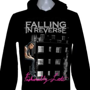 Falling In Reverse long-sleeved t-shirt w/hoodie size M