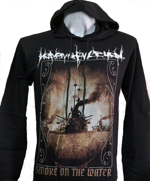 Heaven Shall Burn long-sleeved t-shirt w/hoodie Smoke on the Water size M
