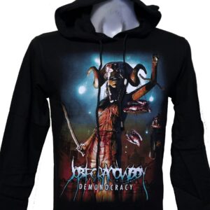 Job For A Cowboy long-sleeved t-shirt w/hoodie Demonocracy size M