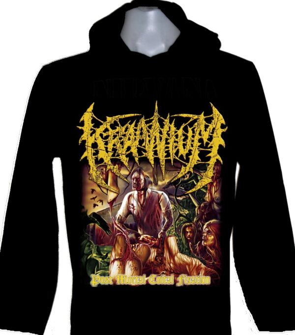 Kraanium long-sleeved t-shirt w/hoodie size L