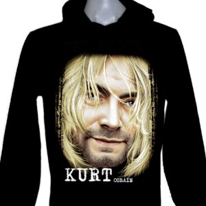 Kurt Cobain long-sleeved t-shirt w/hoodie size M