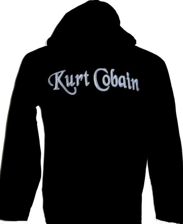 Kurt Cobain long-sleeved t-shirt w/hoodie size M - Image 2
