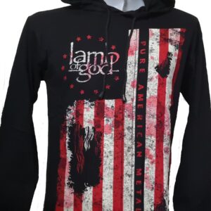 Lamb Of God long-sleeved t-shirt w/hoodie Pure American Metal size XL