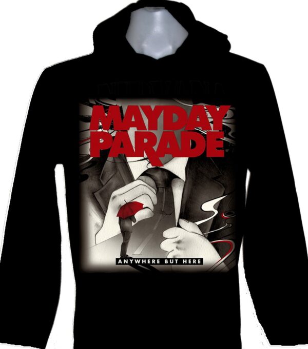 Mayday Parade long-sleeved t-shirt w/hoodie Anywhere But Here size M