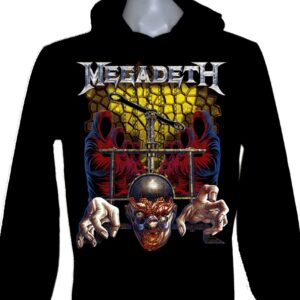 Megadeth long-sleeved t-shirt w/hoodie size M
