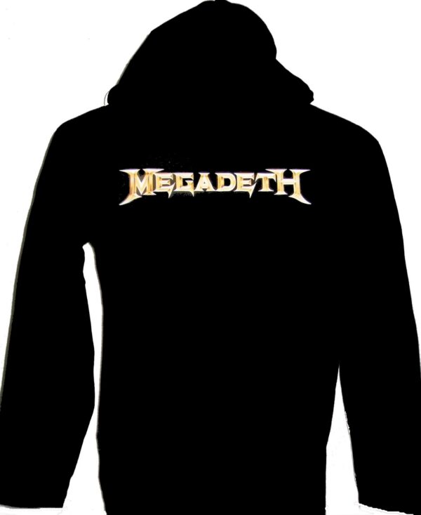 Megadeth long-sleeved t-shirt w/hoodie size M - Image 2