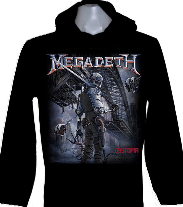 Megadeth long-sleeved t-shirt w/hoodie Dystopia size M