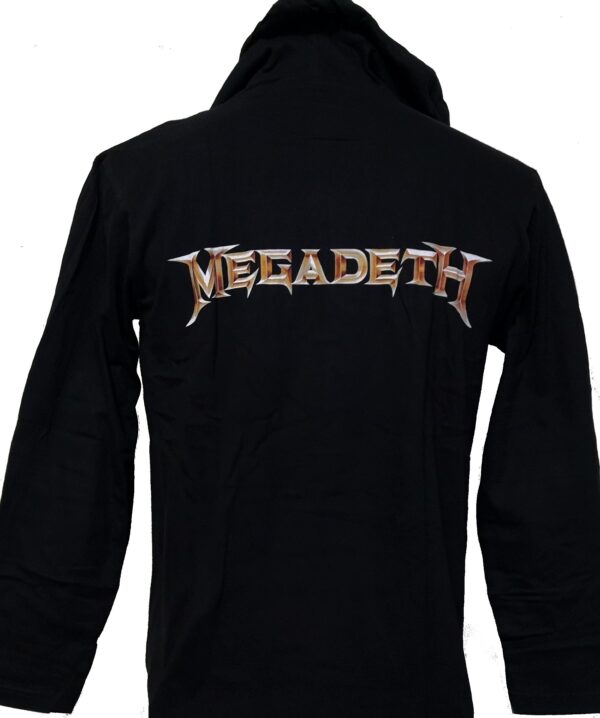 Megadeth long-sleeved t-shirt w/hoodie size M - Image 2