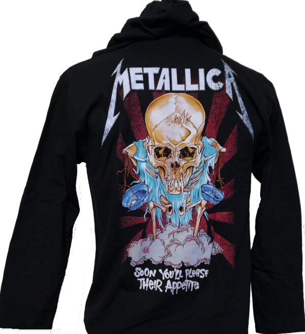Metallica long-sleeved t-shirt w/hoodie size S - Image 2