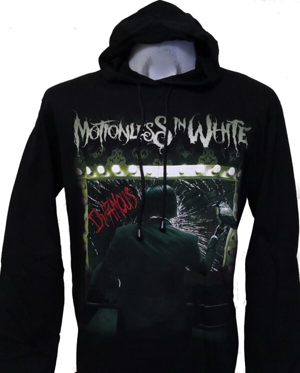 Motionless In White long-sleeved t-shirt w/hoodie size M