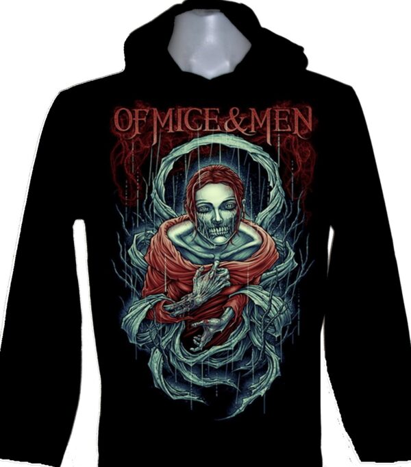 Of Mice & Men long-sleeved t-shirt w/hoodie size M