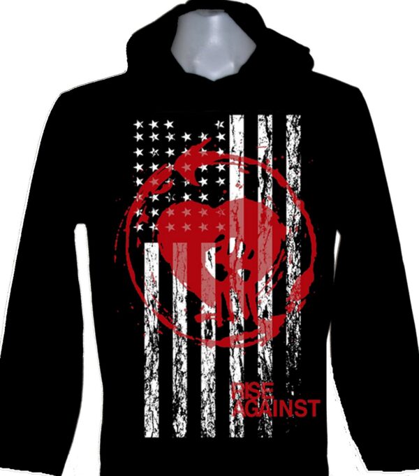 Rise Against long-sleeved t-shirt w/hoodie size M
