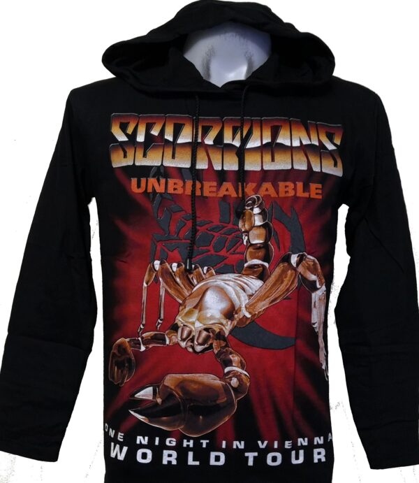 Scorpions long-sleeved t-shirt w/hoodie Unbreakable size M