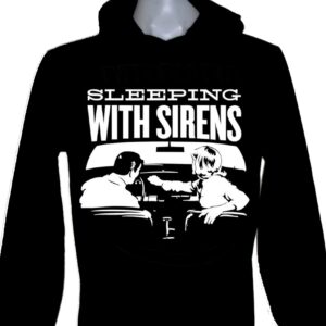 Sleeping With Sirens long-sleeved t-shirt w/hoodie size L