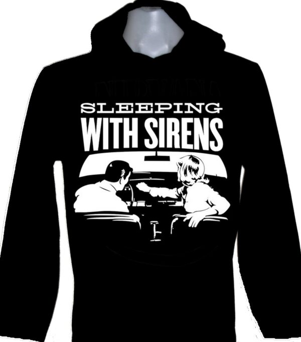 Sleeping With Sirens long-sleeved t-shirt w/hoodie size M