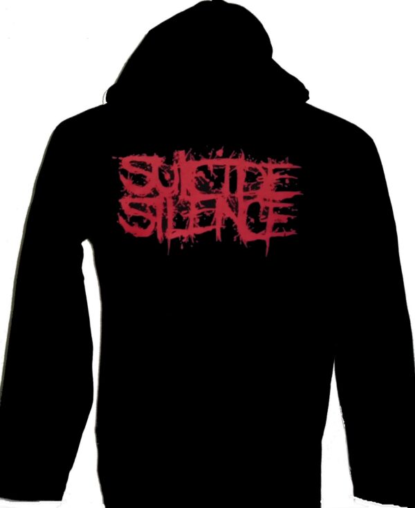 Suicide Silence long-sleeved t-shirt w/hoodie size M - Image 2