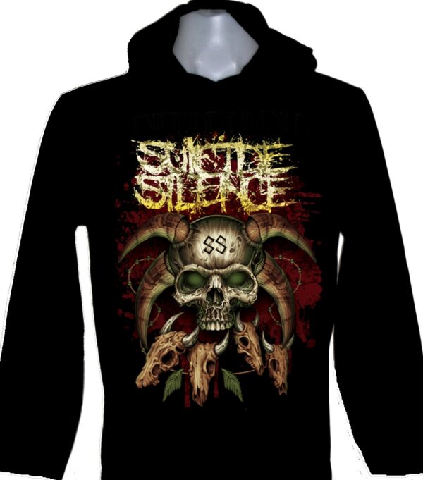 Suicide Silence long-sleeved t-shirt w/hoodie size M