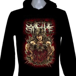 Suicide Silence long-sleeved t-shirt w/hoodie size M