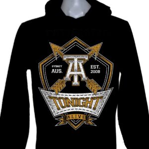 Tonight Alive long-sleeved t-shirt w/hoodie size M
