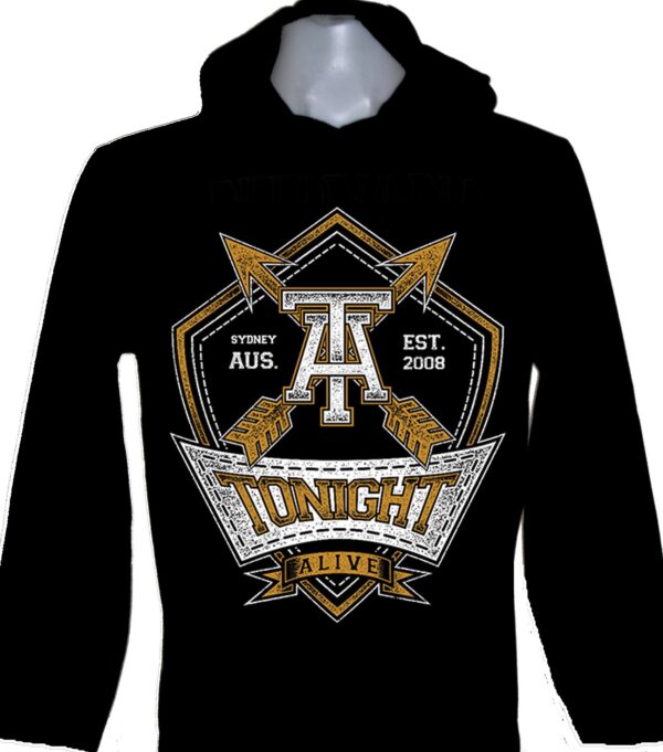Tonight Alive long-sleeved t-shirt w/hoodie size M