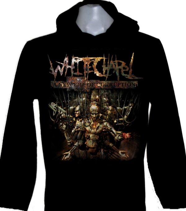 Whitechapel long-sleeved t-shirt w/hoodie A New Era of Corruption size S