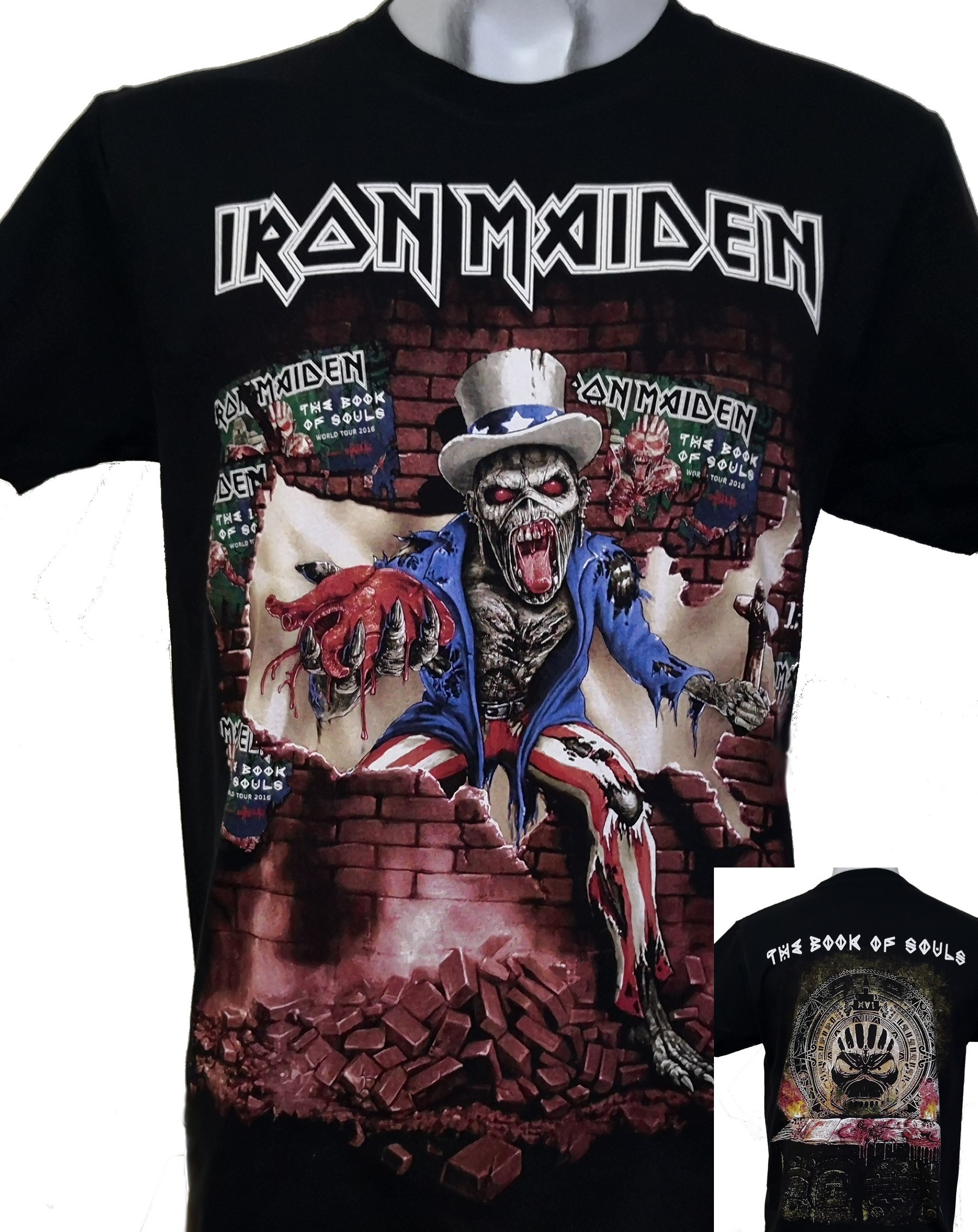 Metal IRON MAIDEN Official T-Shirt New S M L XL THE BOOK OF SOULS 