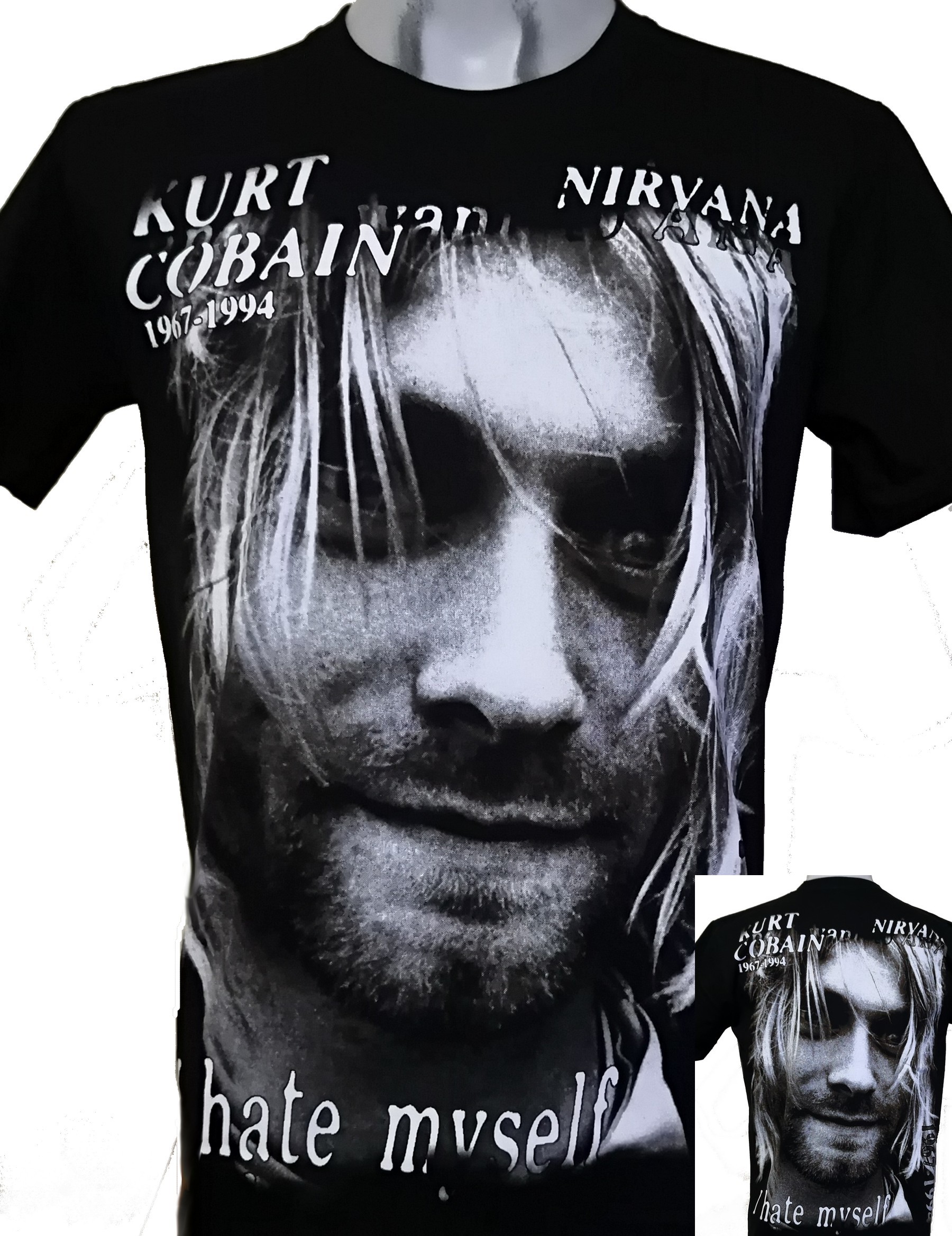 Kurt Cobain t-shirt I Hate Myself size L